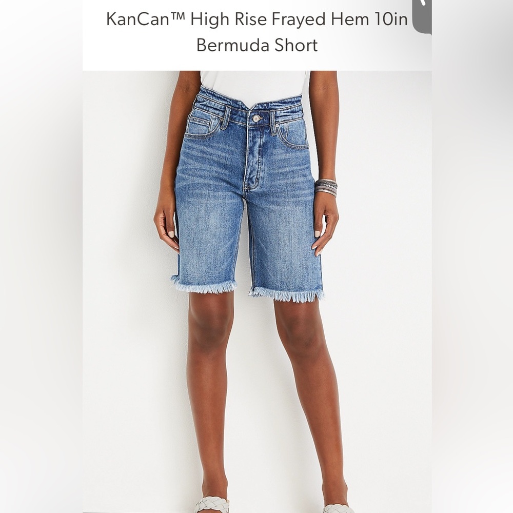 NWOT KANCAN HIGH RISE BERMUDA SHORTS